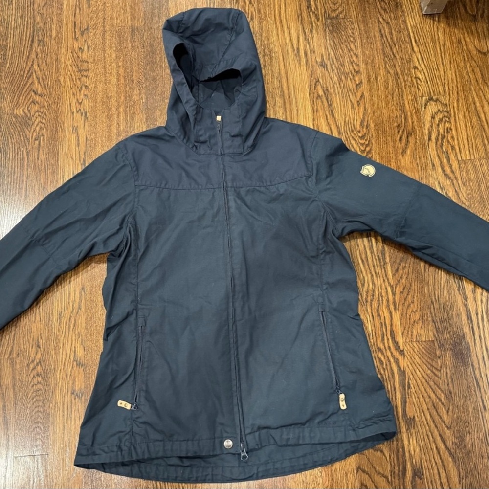 FJALLRAVEN Women's Jacket Indigo Blue Greenland Cotton Outdoor M